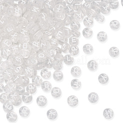 50g Transparent Spray Painted Acrylic Beads&nbsp;TACR-TA0001-21