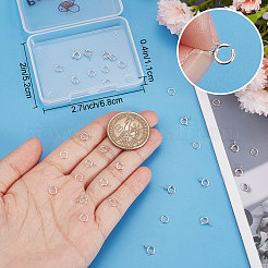 20Pcs 925 Sterling Silver Spring Ring Clasps&nbsp;STER-BBC0001-48