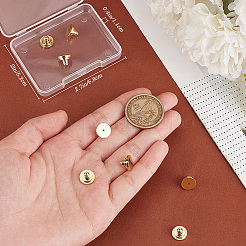 8Pcs Brass Ear Nuts&nbsp;FIND-BBC0003-57G