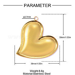 304 Stainless Steel Pendants&nbsp;STAS-OY016-30G