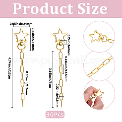 30Pcs Alloy Swivel Clasps&nbsp;HJEW-BM00027