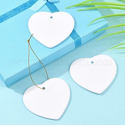 White Porcelain Blank Big Pendants&nbsp;PORC-PW0001-101B