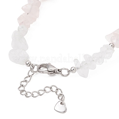 Natural Mixed Gemstone Chip Beaded Bracelest&nbsp;BJEW-JB12976-03