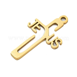 Ion Plating(IP) 201 Stainless Steel Pendants&nbsp;STAS-M015-07G