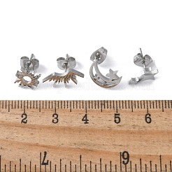 304 Stainless Steel Earring Sets&nbsp;EJEW-S248-07P