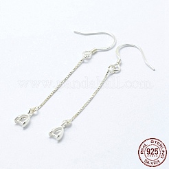 925 Sterling Silver Earring Hooks Findings&nbsp;X-STER-I014-27S