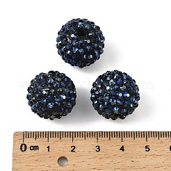 Chunky Resin Rhinestone Bubblegum Ball Beads&nbsp;RESI-M011-11
