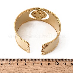 304 Stainless Steel Enamel Cuff Bangles for Women&nbsp;BJEW-B166-02G