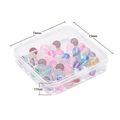 50Pcs 10 Colors Synthetic Moonstone Beads Strands&nbsp;G-YW0001-07
