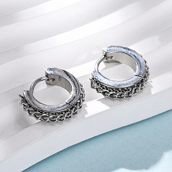 304 Stainless Steel Hoop Earrings&nbsp;EJEW-D331-13P