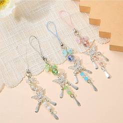 4Pcs 4 Colors Acrylic Mobile Straps&nbsp;MOBA-SZ0001-08
