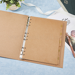 B5 5 Sheets Paper Binder Dividers&nbsp;DIY-WH0308-508B-01