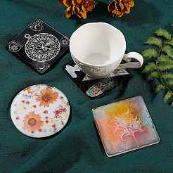 10Pcs 2 Style Coaster Silicone Molds&nbsp;DIY-SZ0002-73
