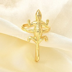 Adjustable Brass Finger Rings for Women&nbsp;RJEW-B114-02G