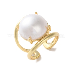 Rack Plating Brass Open Cuff Rings&nbsp;LS-RJEW-M172-05G