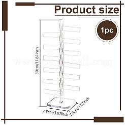 12-Tier Acrylic Display Risers for Game Accessories&nbsp;ODIS-WH0038-358