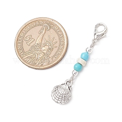 Ocean Theme Tibetan Style Alloy Pendant Decorations&nbsp;HJEW-JM03439