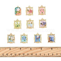 10Pcs 10 Styles Alloy Enamel Pendants&nbsp;ENAM-FS0003-27