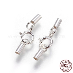 925 Sterling Silver Spring Ring Clasps&nbsp;STER-G019-B-08S