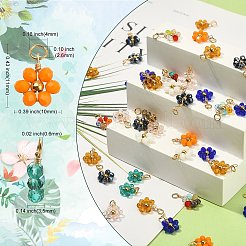 27Pcs 9 Colors Glass Pendants&nbsp;GLAA-CJ0001-83