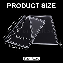 10Pcs Acrylic Packing Boxes with Lids for Gold Bar&nbsp;CON-ME0001-01