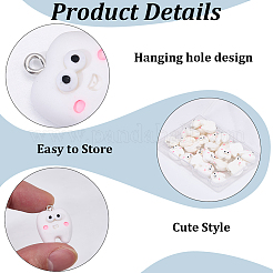 30Pcs Opaque Resin Pendants&nbsp;RESI-SC0006-85
