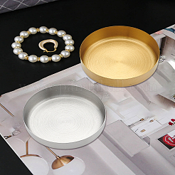 2Pcs 2 Colors Round 410 Stainless Steel Jewelry Holder Tray&nbsp;ODIS-LP0001-16