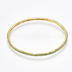 Brass Claw Chain Stretch Bracelets&nbsp;BJEW-T010-02G-11