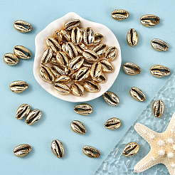 80Pcs Electroplated Natural Cowrie Shell Beads&nbsp;BSHE-LT0001-06G