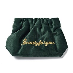 Velvet Spring Snap Closure Change Purse&nbsp;ABAG-P009-A01
