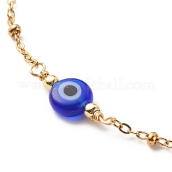 2Pcs 2 Style Brass Paperclip Chains & 304 Stainless Steel Satellite Chains Bracelets Set&nbsp;BJEW-JB08620-01