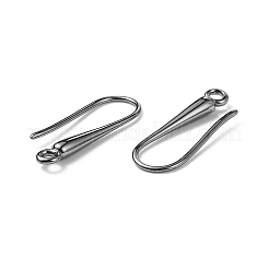Eco-Friendly Brass Earring Hooks Findings&nbsp;KK-M157-03B-RS