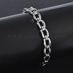 9MM 304 Stainless Steel Oval Link Chain Bracelets&nbsp;SA-CBA2696-10P