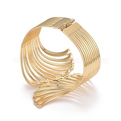Alloy Hollow Wing Wrap Cuff Bangle&nbsp;BJEW-K223-07LG