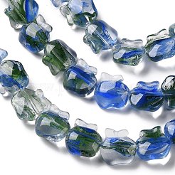 Inner Flower Handmade Lampwork Beads Strands&nbsp;LA-CBA3F7A-01D