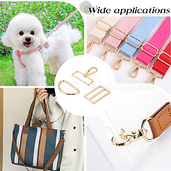 5Bags Alloy D Rings & Slider Buckle & Swivel Clasp Buckles Sets&nbsp;DIY-CL0001-81