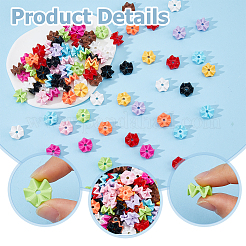 110Pcs 11 Colors Baking Paint Opaque Acrylic Beads&nbsp;MACR-HS0001-05