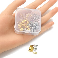 20Pcs 2 Colors Heart Alloy Magnetic Clasps&nbsp;FIND-YW0003-23