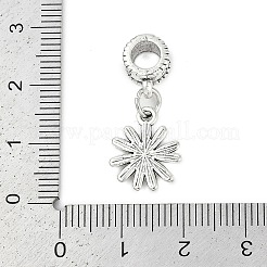 Rack Plating Brass European Dangle Charms&nbsp;KK-R200-01AS-02