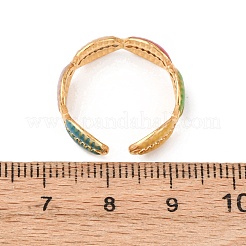 304 Stainless Steel Cuff Rings for Women&nbsp;RJEW-D334-02B-G