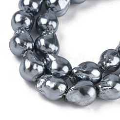 Electroplated Glass Beads Strands&nbsp;GLAA-Z013-01C-02
