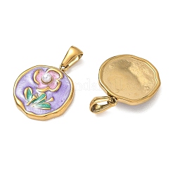 304 Stainless Steel Enamel Pendants&nbsp;AL-CBA618D-01G-I