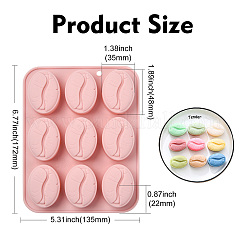 2Pcs Coffee Bean Silicone Molds&nbsp;ST-CJ0043-017
