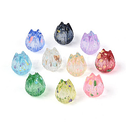 Transparent Spray Painted Acrylic Beads&nbsp;ACRP-T011-06M