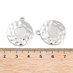 Non-Tarnish 304 Stainless Steel Pendant Cabochon Settings&nbsp;STAS-P364-09P