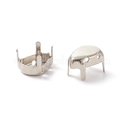 Brass Sew on Prong Settings&nbsp;KK-G246-12X17mm-P
