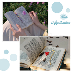 6Pcs 3 Colors Alloy Hook Bookmarks&nbsp;AJEW-HS00004