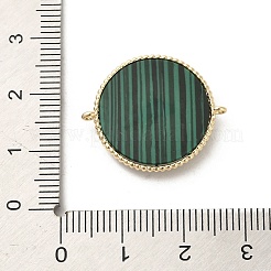 Synthetic Malachite Connector Charms&nbsp;KK-P260-29B-G