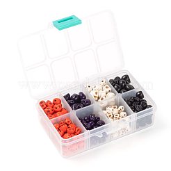 280Pcs 2 Sizes Dyed Synthetic Turquoise Beads&nbsp;G-LS0002-19