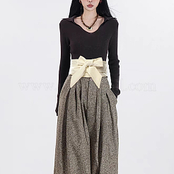 Bowknot PU Leather Wrap Around Waist Bands&nbsp;AJEW-WH20033-042F